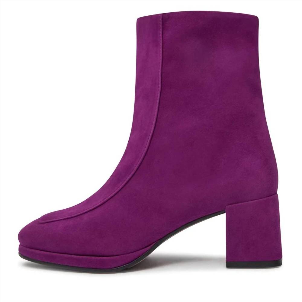 NEW GABOR suede ankle boot in malve